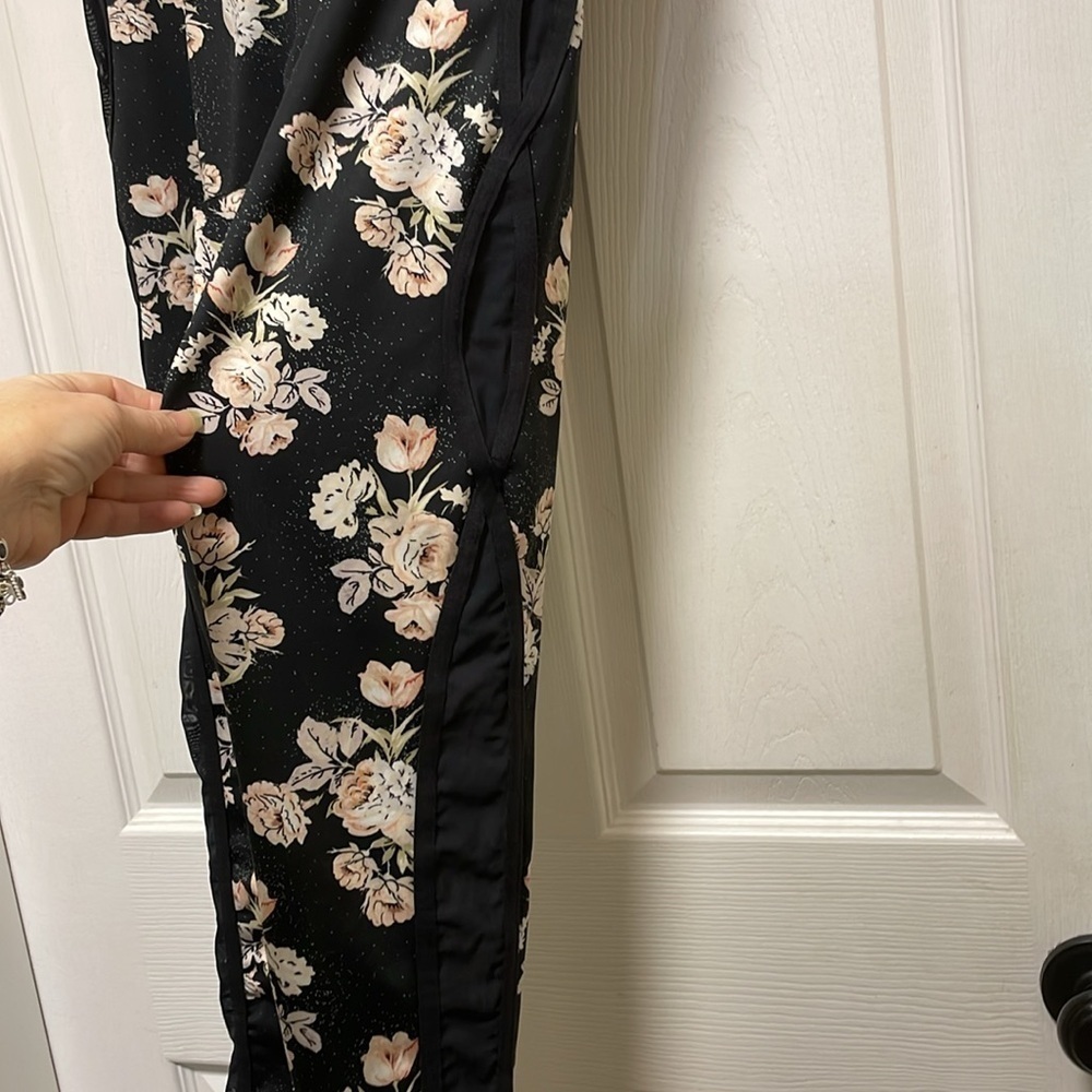 FP Movement by Free People Black Floral High-Waist Leggings - Picture 8 of 15
